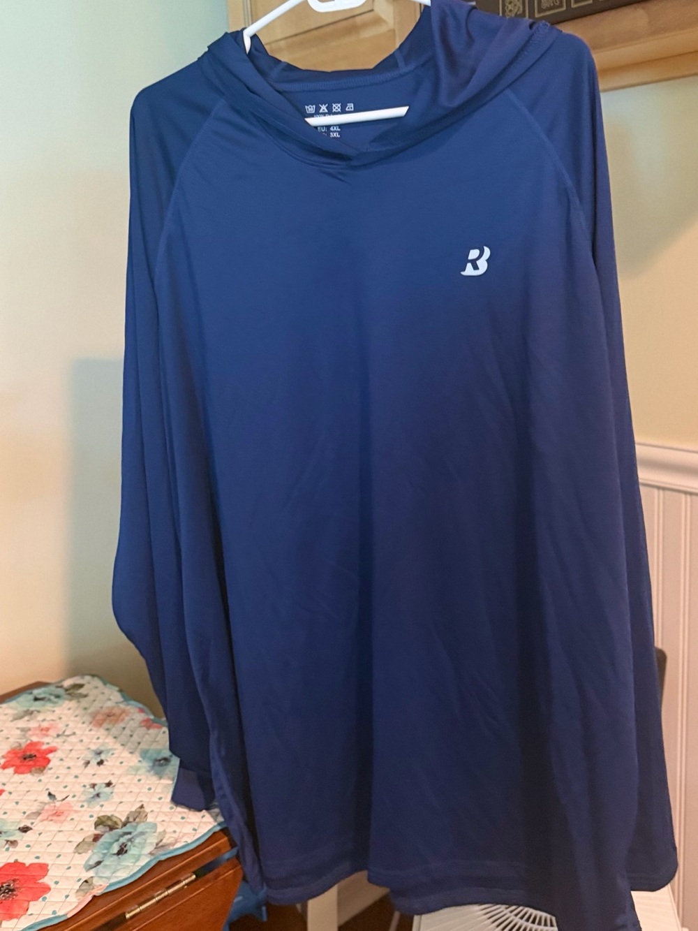Unbranded Men's Hooded Performance Top - Blue